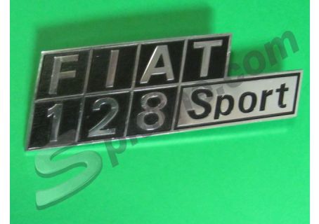 Scritta posteriore in metallo Fiat 128 Sport