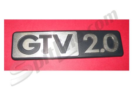 Scritta posteriore "GTV 2.0" per Alfetta GTV