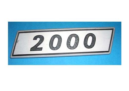 Scritta posteriore in metallo 2000 per Fiat 132