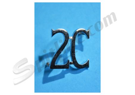 Scritta posteriore 2C per Lancia Fulvia Berlina 2C