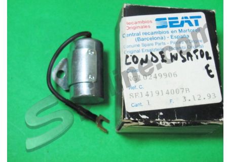 Condensatore SE141914007B Seat Panda 40/45 ('82-'85), Ibiza/Marbella 903 ('86→), Seat 124/127 ('68-'75), Seat 850 ('65-'75)