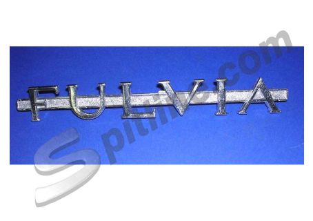 Scritta posteriore per  Lancia Fulvia Berlina 1^ serie, Fulvia Coupè HF 1600 2^ serie 