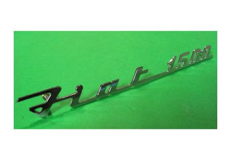 Scritta posteriore cromata mm. 220 Fiat  1500 Spider