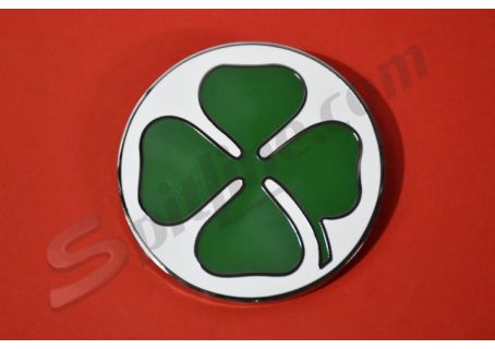 Stemma laterale smaltato quadrifoglio verde Alfa Romeo Giulia Sprint GT Veloce ('65-'68)