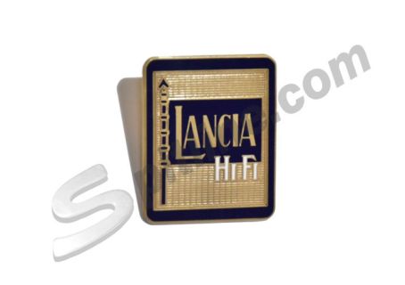 Stemma HI-FI smaltato mm 39x47 per griglia radiatore Lancia Fulvia etc