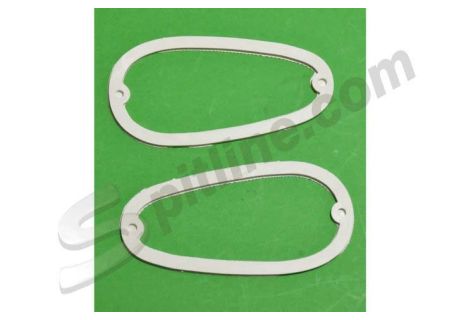 Coppia guarnizioni sotto plastiche fanalini anteriori (tipo ovale) Fiat 1100/103 E