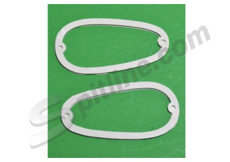 Coppia guarnizioni sotto plastiche fanalini anteriori (tipo ovale) Fiat 1100/103 E