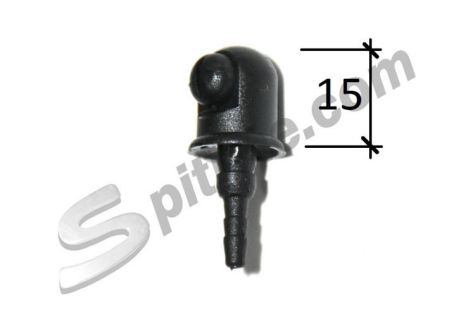 Spruzzatore tergicristallo in plastica monogetto Fiat 500L/R, 126, 127, 128, 124, 125, 131, 132, Ritmo, Regata - Autobianchi A112 - ecc
