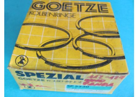 Serie fasce elastiche Goetze Spezial diam. 65 +0,8 mm. per pistoni Fiat 850 Normale/Coupè/Special ('65-'71), 850T-900T/E, 127, 127 Special, Panda 45 Super, Panda 750/Young, Uno 45/ES, Uno Sting - Autobianchi A112 Abarth (71-74), A112 Junior (79-), A112/E