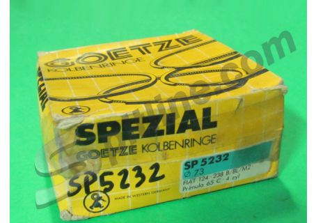 Serie fasce elastiche per pistoni diam. mm 73 Goetze Spezial Fiat 124 1197cc. (-'75), Fiat 238 B/BL/M2 - Autobianchi Primula 65C, Seat 124
