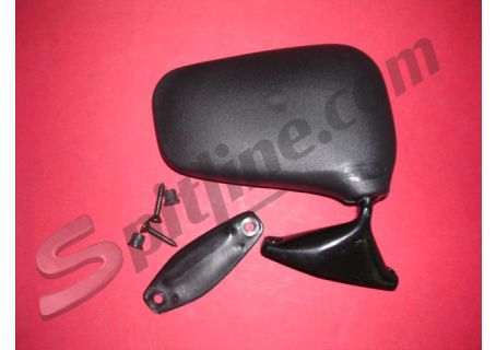 Specchio retrovisore esterno destro (fissaggio con viti) con base in metallo  Fiat 126, 127, Panda