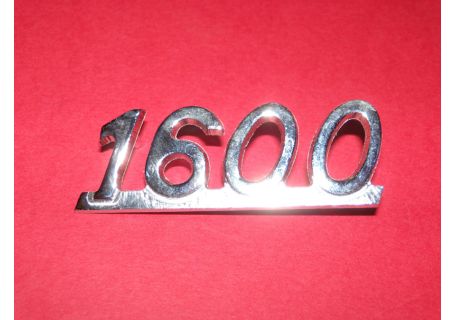 Scritta posteriore cromata 1600 Fiat 124 Coupé 2^, 3^ serie
