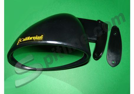 Specchio retrovisore esterno sinistro Californian a goccia nero