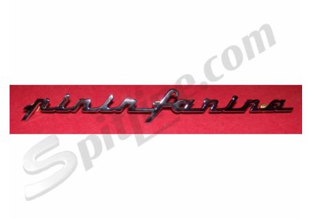Scritta cromata Pininfarina (lungh.mm.170)