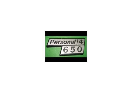Scritta posteriore in plastica Personal 4/650 per Fiat 126