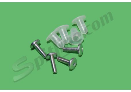Kit viti con boccole per fissaggio telaio deflettori Fiat 500 D/F/L/R/Giardiniera, Fiat 600