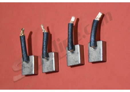 Serie spazzole per motorino di avviamento imp. Bosch Alfa Romeo Giulia  ('69),  GT Bertone, Duetto Spider 1300/1600/1750, Berlina 1750