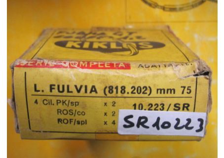 Serie fasce elastiche per pistoni Kiklos diam.75 Standard Lancia Fulvia GT(1231cc.), Fulvia Coupè 1200 (818.202)