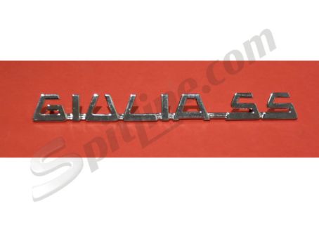 Scritta cromata laterale mm 170 Alfa Romeo "GIULIA SS"