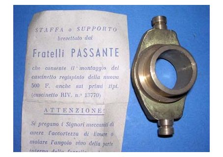 Staffa cuscinetto reggispinta brevettato Fiat 500D