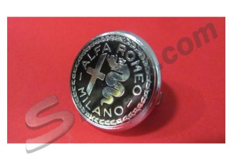Stemma smaltato Alfa Romeo Milano diam. 27 mm con due perni di fissaggio