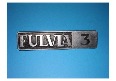 Scritta FULVIA 3 per Lancia Fulvia Coupè 3^s.
