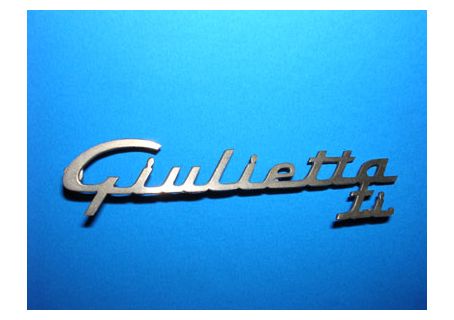 Scritta dorata (mm115 circa) Alfa Romeo Giulietta ti ('59-'61)