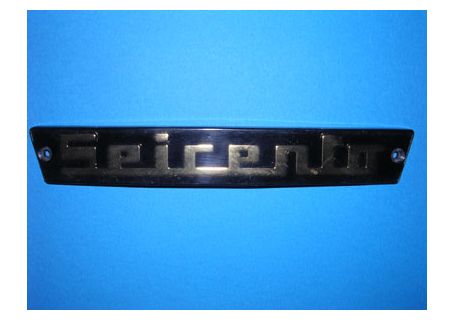 Fregio con scritta Seicento in plastica per Fiat 600