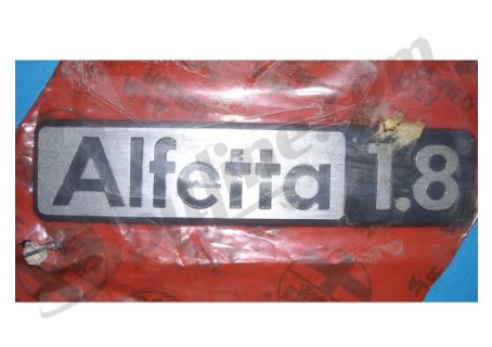 Scritta posteriore Alfa Romeo "Alfetta 1.8"