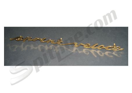 Scritta dorata usata mm 260 "Sprint Veloce" per Alfa Romeo
