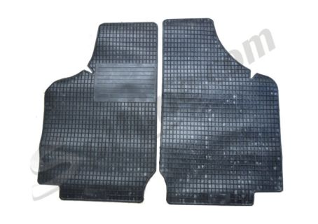 Coppia tappetini anteriori in gomma nera Fiat 128/3P