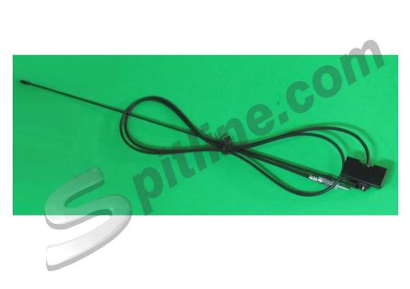Antenna universale nera attacco a grondina