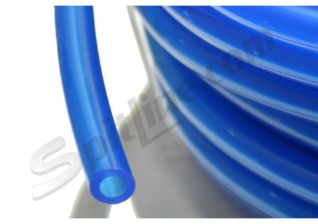 Tubo benzina o passaggio olio 7x12 in PVC trasparente azzurro - 50 cm