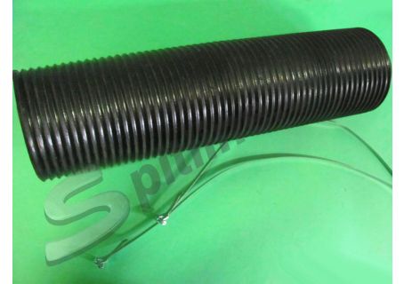Tubo aria telato con spirale in ferro e coppia di fascette di fissaggio per raffreddamento motore Fiat 500 D/F/L/R