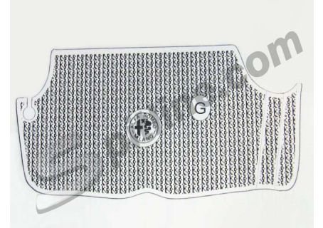Tappeto in gomma base baule colore nero Alfa Romeo GT Junior 1300/1600, GT V. Bertone 1750/2000