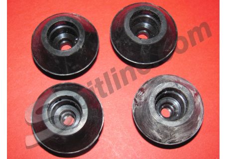 Serie 4 tasselli sottocofano anteriore Alfa Romeo Giulietta Spider, Giulia Spider ('55-'65)