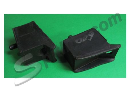 Coppia tasselli supporto motore/cambio Fiat 600 - Verificare compatibilità tramite fotografia prima dell'acquisto