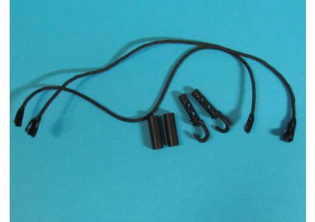 Coppia tiranti cappelliera in nylon Lancia Delta, Integrale, Evoluzione ecc