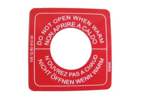 Adesivo in pvc per tappo radiatore in ferro per serie Giulia 105 - 115, Alfetta, Giulietta, Montreal, Alfa 90, Alfa 6, Alfa 75, Arna, Alfasud, Alfa 164