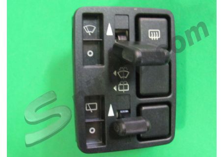Interruttore tergicristallo (3 posizioni-2 scatti), tergilunotto colore nero Fiat Uno