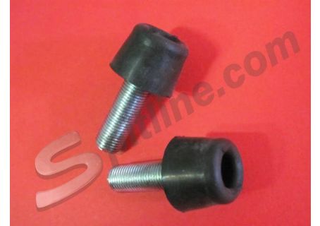 Coppia tasselli battuta cofano anteriore Alfa Romeo Giulia Berlina 1300, 1300 TI, 1600 TI, Super 1^/ 2^/ 3^ serie 