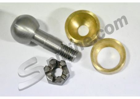 Perno sferico con boccole (testa sterzo) diam. 22 Fiat Topolino 500B/C, Fiat 1100E