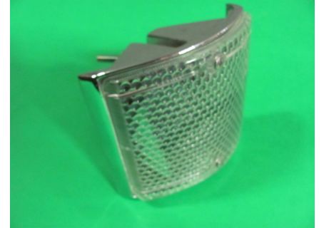 Fanale freccia anteriore destro con base in metallo cromato Fiat 128 1^ serie