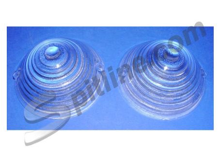 Coppia plastiche fanali anteriori Fiat  500D, 600/750, 1100, 1200/1500 Spider