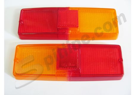 Coppia plastiche fanali posteriori Fiat 128 Berlina/Special 2^ serie ('72-'76)