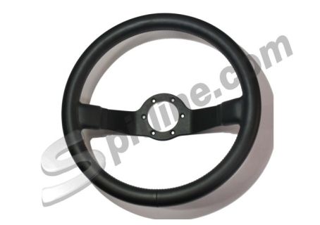 Volante a calice 2 razze nere corona in vilpelle diam. 350