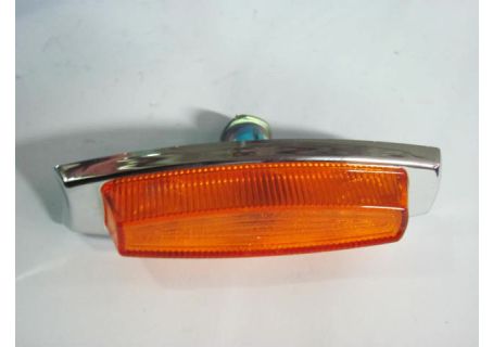 Fanale freccia laterale con mostrina in plastica cromata Alfa Romeo Giulia 1600 Biscione, Giulia Super ('67→), 2600, SS, Giulia Sprint GT (10/'67→)