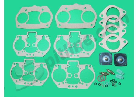 Kit guarnizioni per revisione 2 carburatori Weber 44 IDF 20/200 - 21/200 Fiat 124 Sport Coupé, Rally 1800
