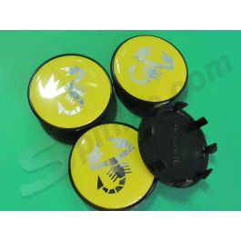 Uklal Confezione 4 Auto ABS Coprimozzi Ruota, Per OD 53 Mm, ID 48