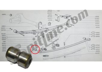 Boccola anteriore balestra posteriore Fiat 1300/1500